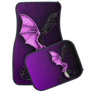 A Purple Dragon Car Floor Mat