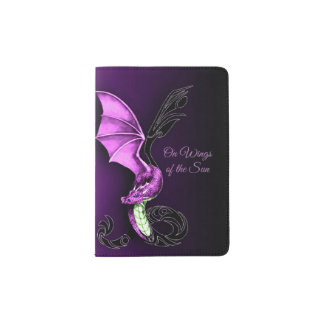 A Purple Dragon Passport Holder
