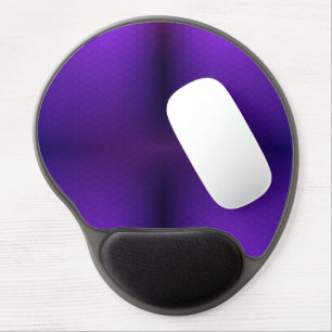 A purple gradient mouse pad with an ergonomic