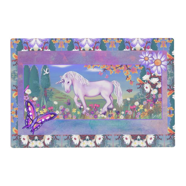 A purple Paradis Placemat (Front)