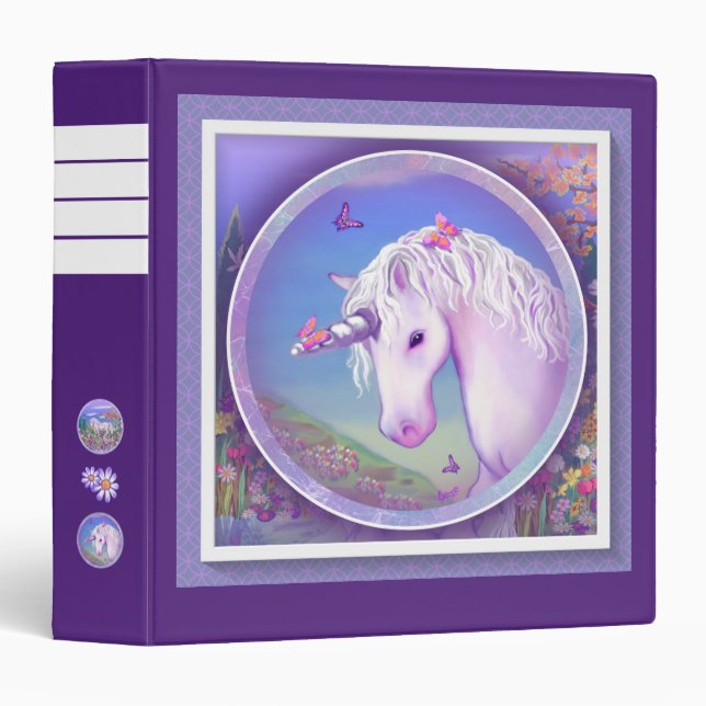 A Purple Paradise 3 Ring Binder (Front/Spine)