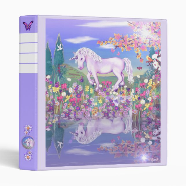 A Purple Paradise 3 Ring Binder (Front/Spine)