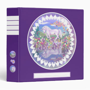 A Purple Paradise 3 Ring Binder