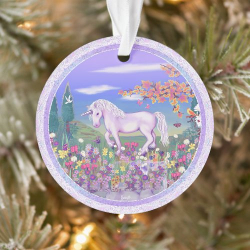 A purple paradise Acrylic Ornament
