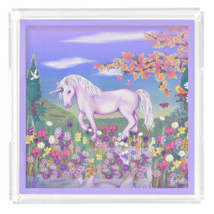 A Purple Paradise Acrylic Tray