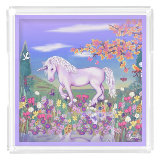 A Purple Paradise Acrylic Tray (Front)