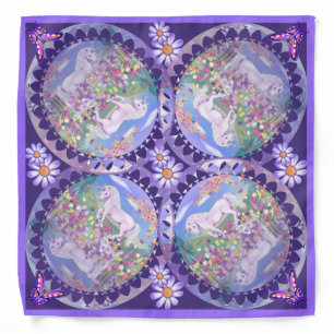 A purple Paradise Bandana