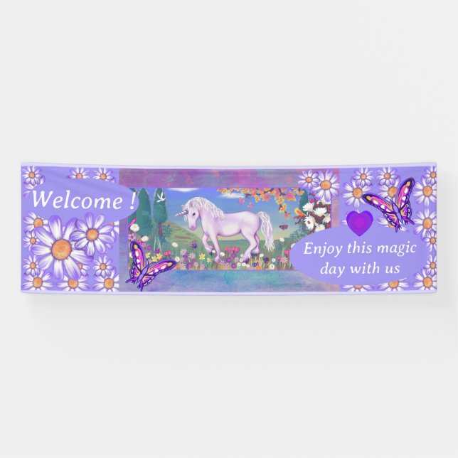 A purple paradise banner (Horizontal)