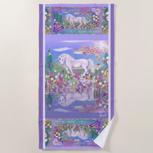 A Purple Paradise Beach Towel