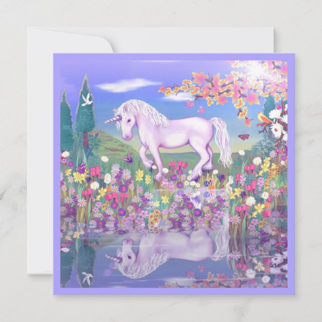 A Purple Paradise blank card (Front)