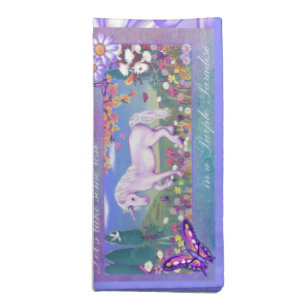 A purple Paradise Cloth Napkin