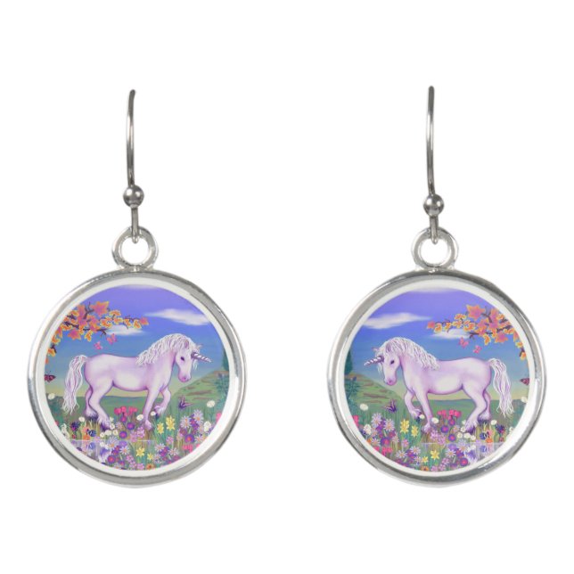 A purple paradise earrings (Front)