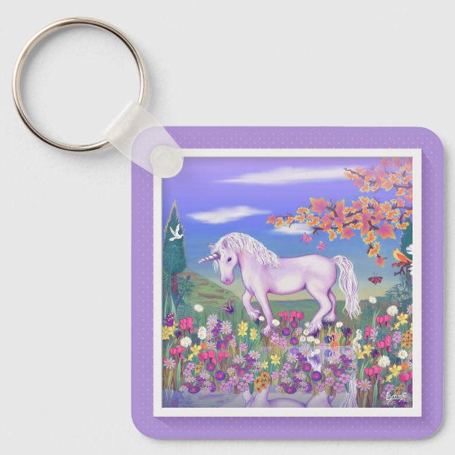 A Purple Paradise Keychain (Front)