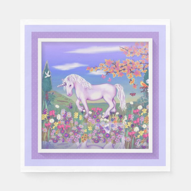 A Purple Paradise Napkins (Front)