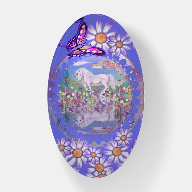 A Purple Paradise Paperweight (Vertical)