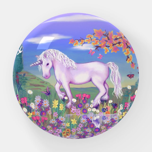 A Purple Paradise Paperweight (Front)