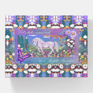 A Purple Paradise Paperweight