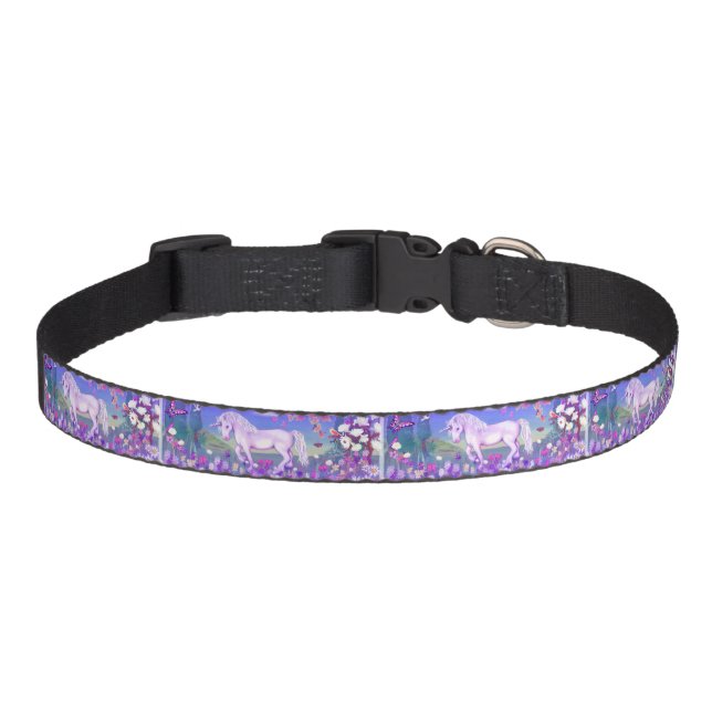 A purple paradise pet collar (Front)