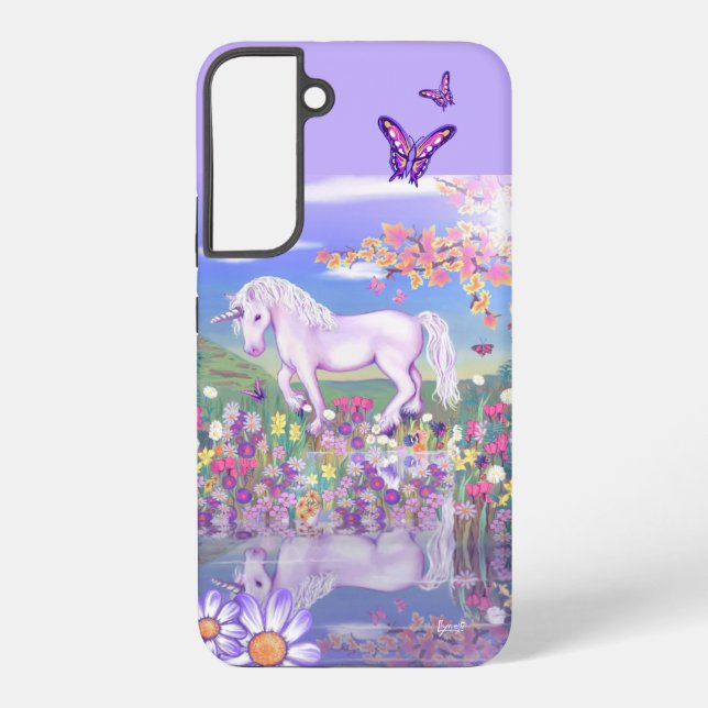 A purple Paradise  Samsung Galaxy Case (Back)
