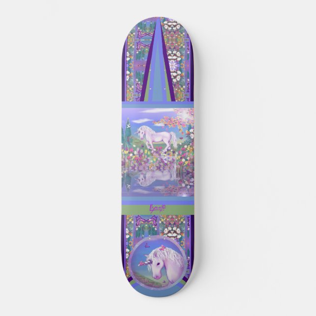 A Purple Paradise Skateboard (Front)