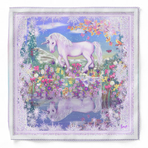 A purple paradise & snow bandana