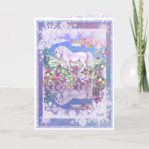 A purple paradise & snow card