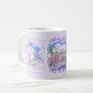 a purple paradise & snow coffee mug