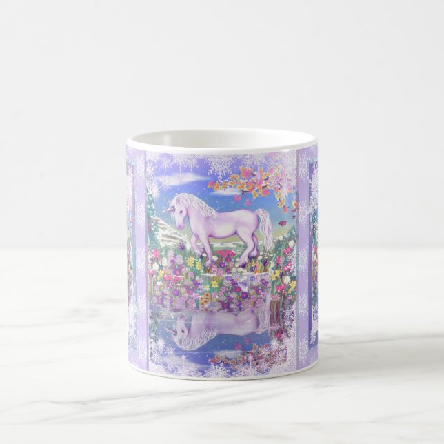 A purple paradise & snow coffee mug (Center)