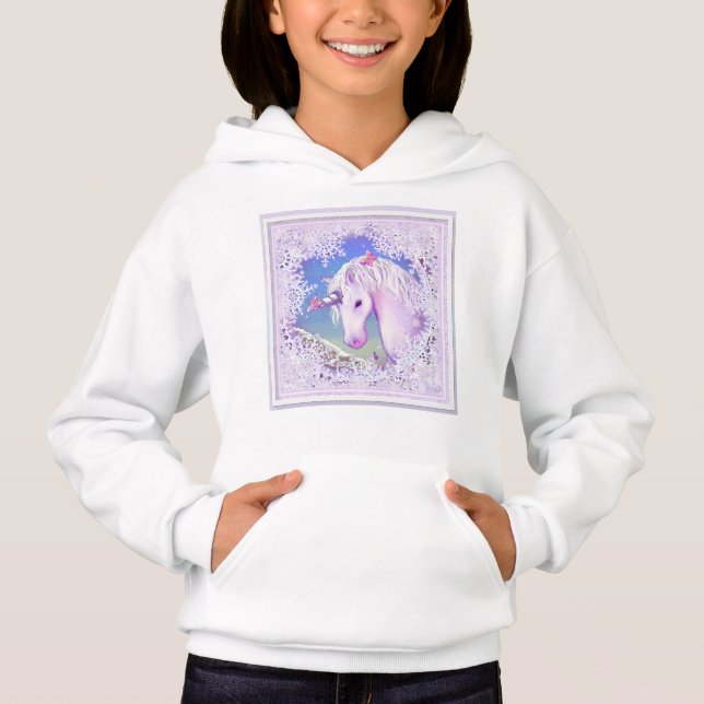 a purple paradise & snow hoodie (Front)