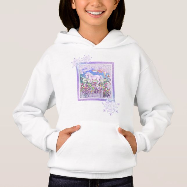 a purple paradise & snow hoodie (Front)