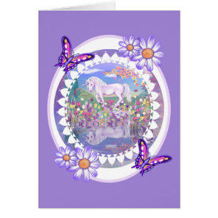 A purple paradise thank you card