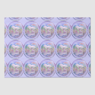 A purple paradise tissue paper