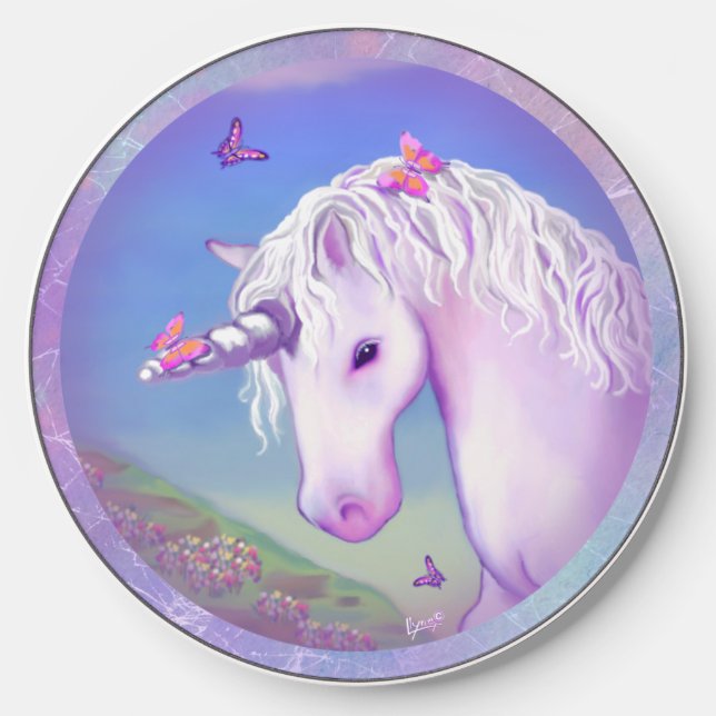 A purple paradise wireless charger  (Front)