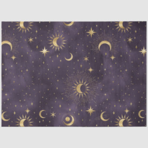 A Purple Starry Night Series Design 13 Tissue Paper