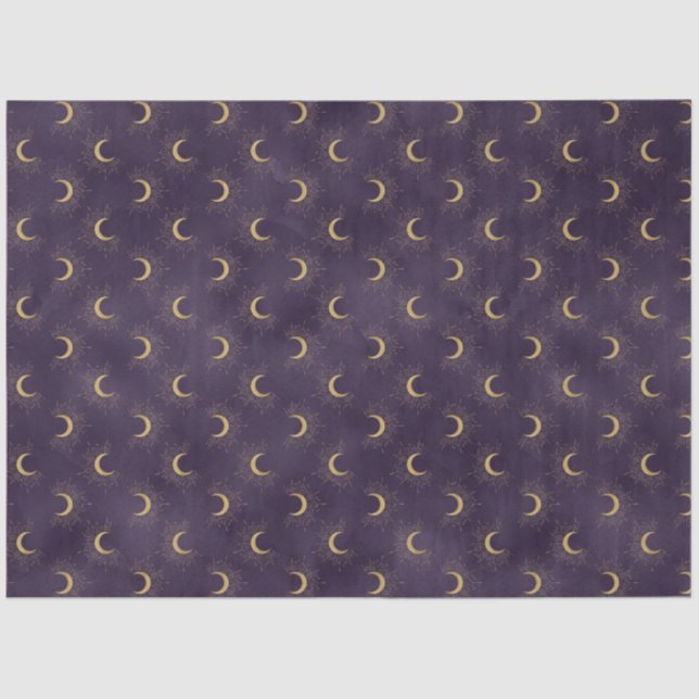 A Purple Starry Night Series Design 15 Tissue Paper (Front)