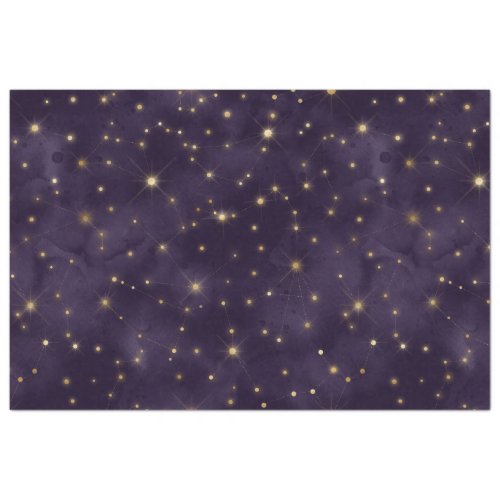 A Purple Starry Night Series Design 4 Tissue Paper