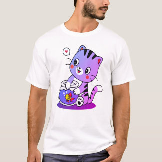 A Purrfect Cat Design T-Shirt