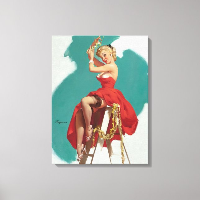 A Put-Up Job 1955 Pin Up Art Canvas Print (Front)