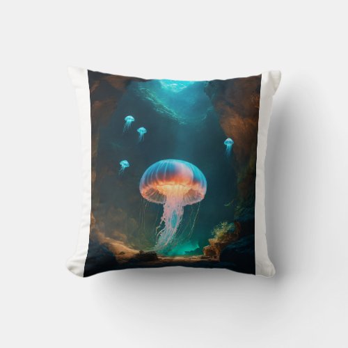 A quality  pillow cover  pretty Jelly fish Design 