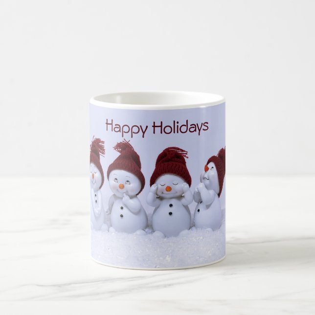 A quartet of snowmen coffee mug (Center)