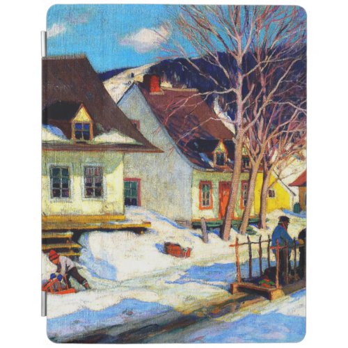 A Quebec Village Street _ Clarence Gagnon artwork iPad Smart Cover