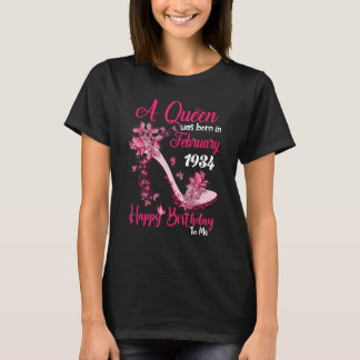 A Queen Was Born in February 1934 89th Birthday T-Shirt