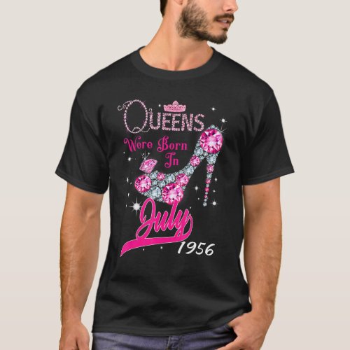 A Queen Were Born In July 1956 Happy 66th Birthday T_Shirt