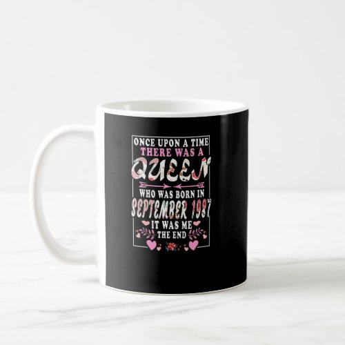 A Queen Who Was Born In September 1987  Birthday W Coffee Mug