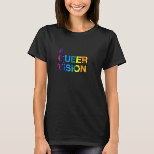 A Queer Vision Lgbtq Nonbinary Pride Gender Neutra T-Shirt