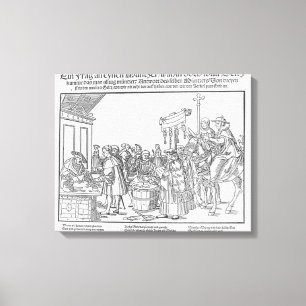 A Question to a Mintmaker, c.1500 Canvas Print