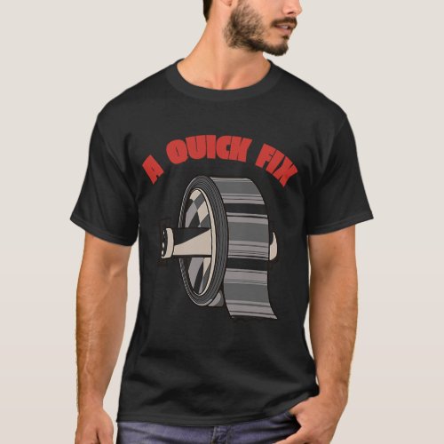 A quick fix silver roll of tape  engineers T_Shirt