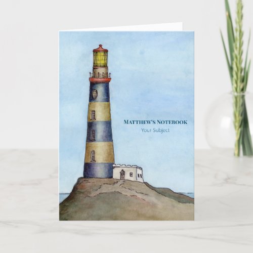 A Quiet and Lonely Lighthouse  Thank You Card