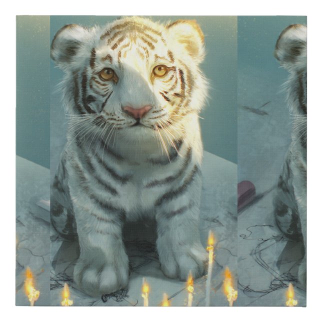 A Quiet Circle of Light Faux Canvas Print (Front)