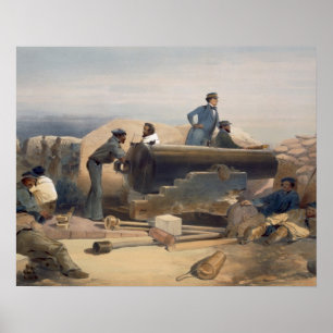 A Quiet Day in the Diamond Battery, plate from 'Th Poster